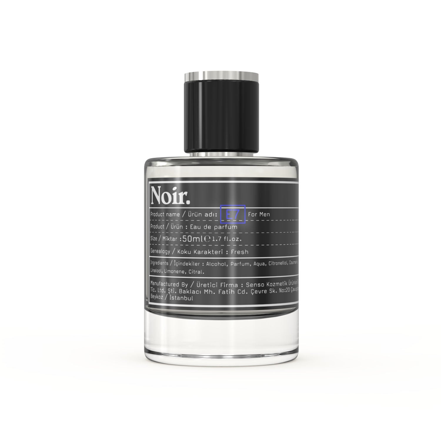 E7 |  Fir, Lemon, Orange, Cardamom, Petitgrain, Sea Notes